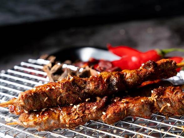 BBQ beef kabob(2) 烤牛肉串（2串）